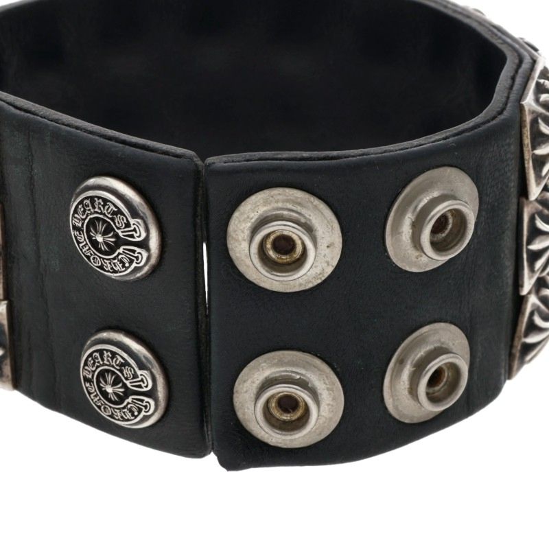 Chrome Hearts Zero Stud Leather Bracelet Size ONE SIZE
