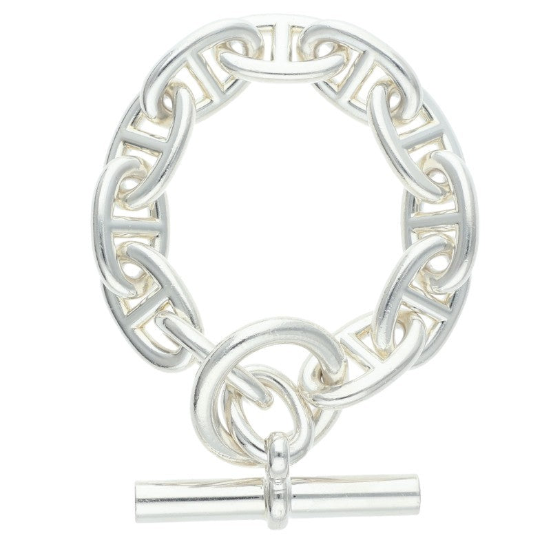 HERMES Chaine d'Ancre TGM Silver Bracelet Size ONE SIZE