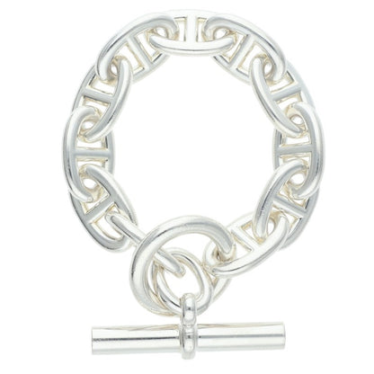 HERMES Chaine d'Ancre TGM Silver Bracelet Size ONE SIZE