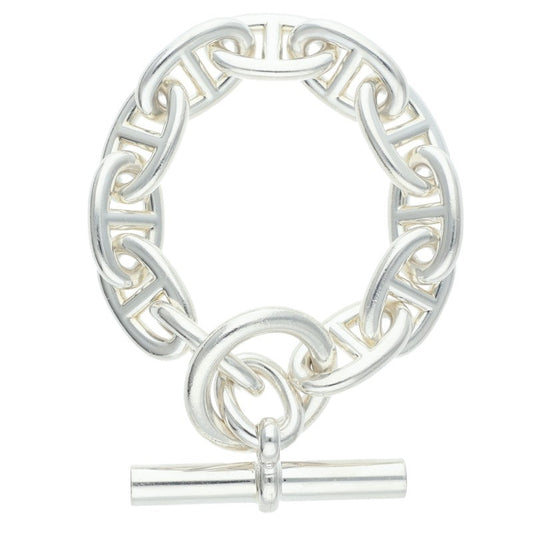 HERMES Chaine d'Ancre TGM Silver Bracelet Size ONE SIZE