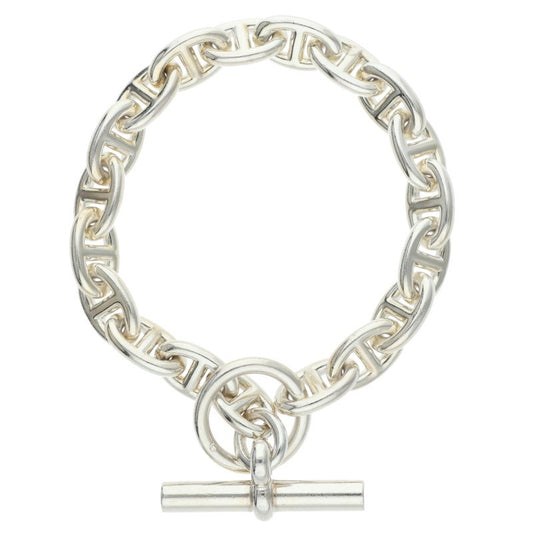 HERMES Chaine d'Ancre PM 925 Silver Bracelet Size ONE SIZE