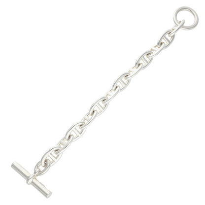HERMES Chaine d'Ancre TGM 925 Silver Bracelet Size ONE SIZE
