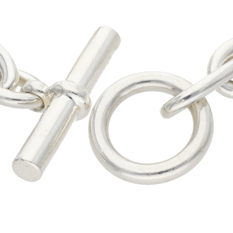 HERMES Chaine d'Ancre TGM 925 Silver Bracelet Size ONE SIZE