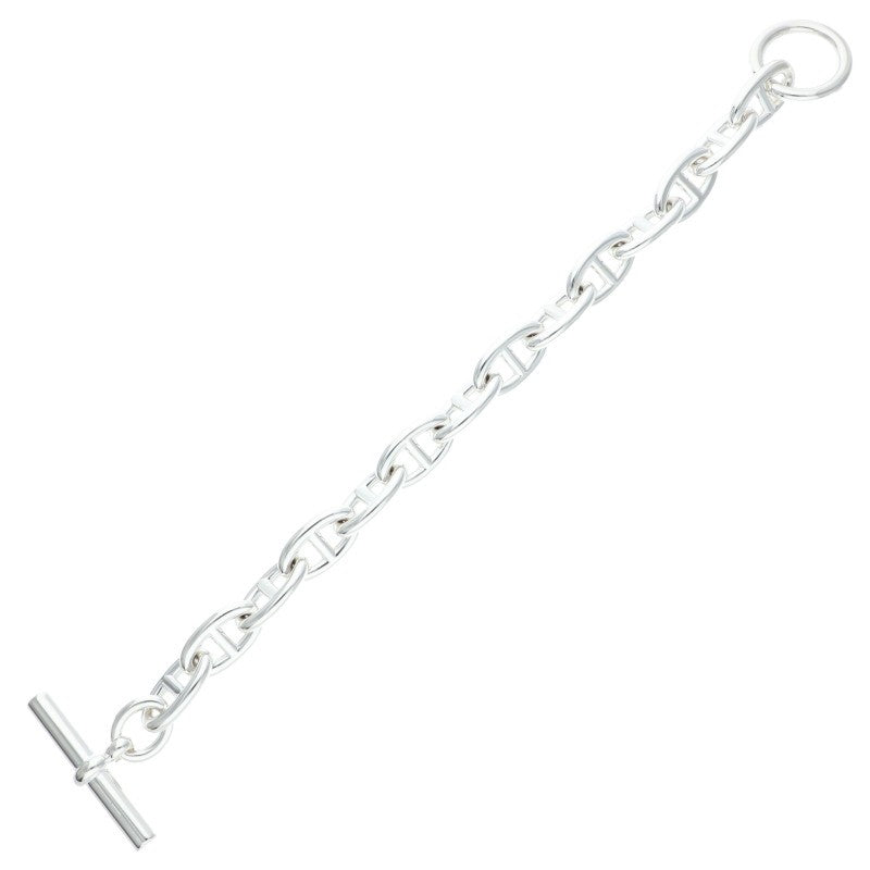 HERMES Chaine d'Ancre GM 925 Silver Bracelet Size ONE SIZE