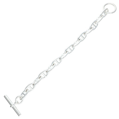 HERMES Chaine d'Ancre GM 925 Silver Bracelet Size ONE SIZE