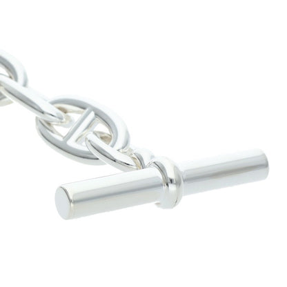 HERMES Chaine d'Ancre GM 925 Silver Bracelet Size ONE SIZE