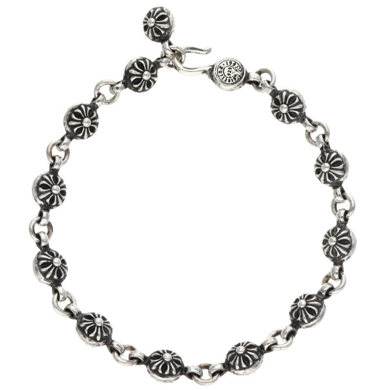 Chrome Hearts #1 Cross Ball Silver Bracelet Size ONE SIZE