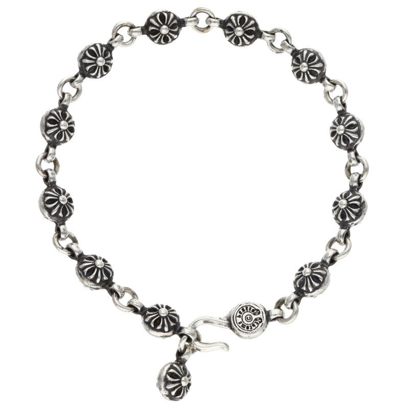 Chrome Hearts #1 Cross Ball Silver Bracelet Size ONE SIZE