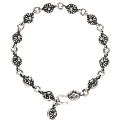 Chrome Hearts #1 Cross Ball Silver Bracelet Size ONE SIZE
