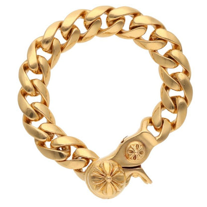 Chrome Hearts 22K Classic Link Gold Bracelet Size 15LINK