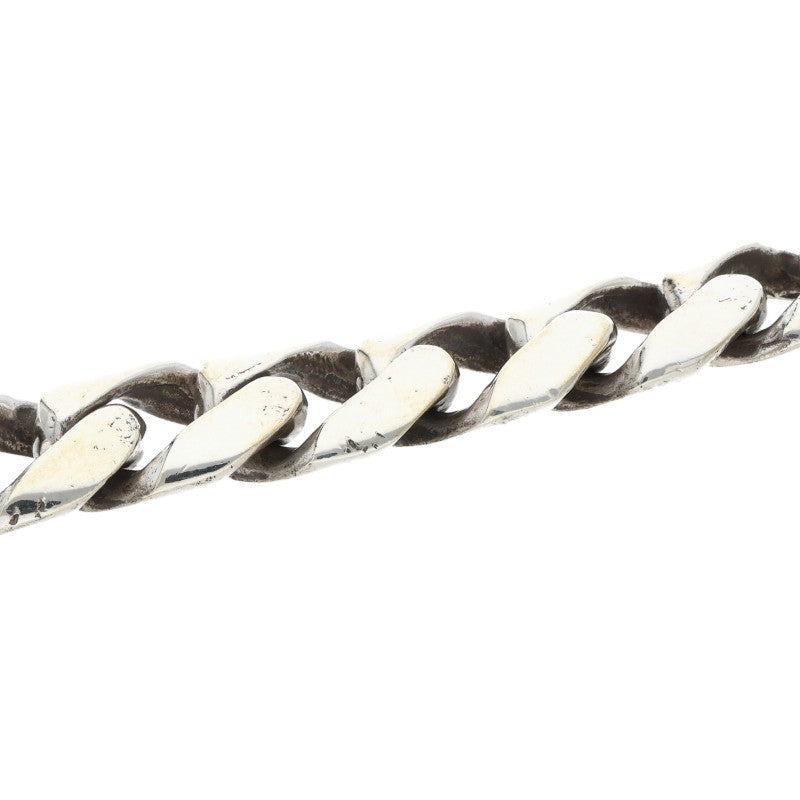 Chrome Hearts ID Floral Cross Silver Bracelet Size 13LINK