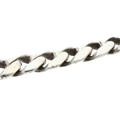 Chrome Hearts ID Floral Cross Silver Bracelet Size 13LINK