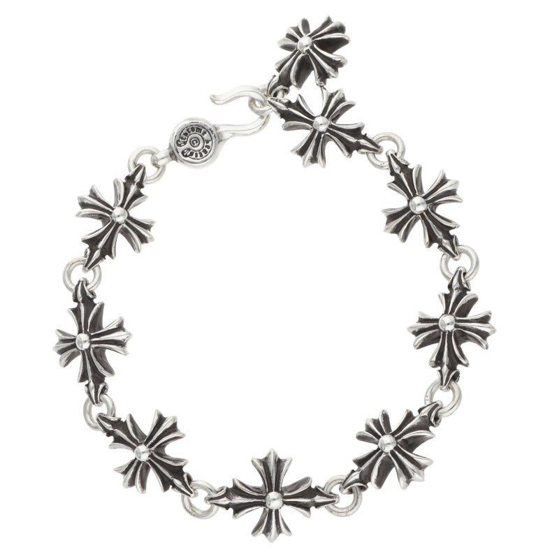 Chrome Hearts CO CH Plus Silver Bracelet Size 9LINK