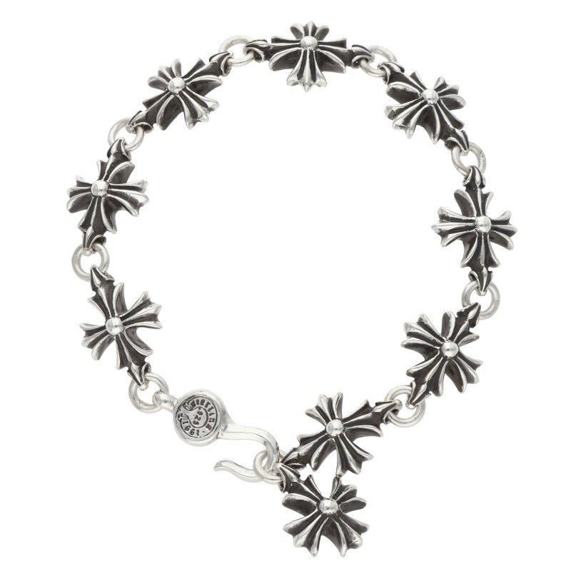 Chrome Hearts CO CH Plus Silver Bracelet Size 9LINK