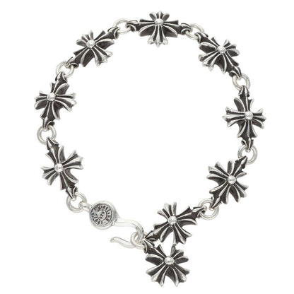 Chrome Hearts CO CH Plus Silver Bracelet Size 9LINK