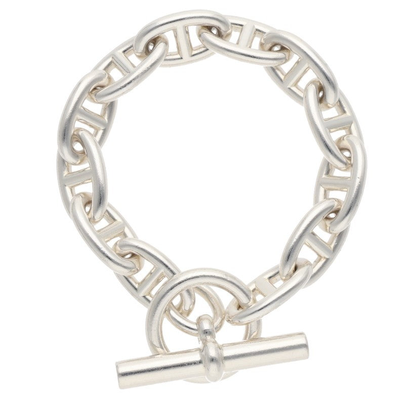 HERMES Chaine d'Ancre GM 925 Silver Bracelet Size ONE SIZE
