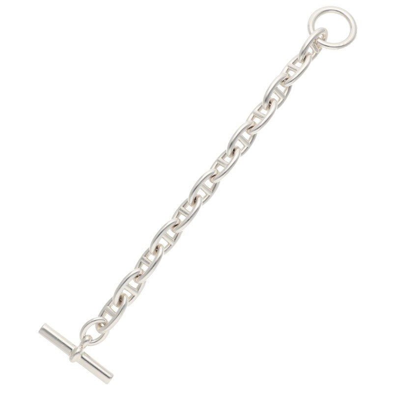 HERMES Chaine d'Ancre GM 925 Silver Bracelet Size ONE SIZE
