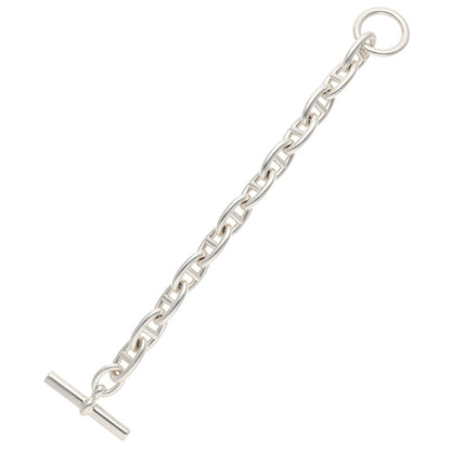HERMES Chaine d'Ancre GM 925 Silver Bracelet Size ONE SIZE