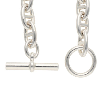 HERMES Chaine d'Ancre GM 925 Silver Bracelet Size ONE SIZE