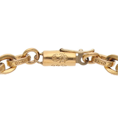 Chrome Hearts 22K Paper Chain Gold Bracelet Size ONE Yellow