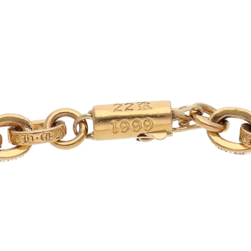 Chrome Hearts 22K Paper Chain Gold Bracelet Size ONE Yellow