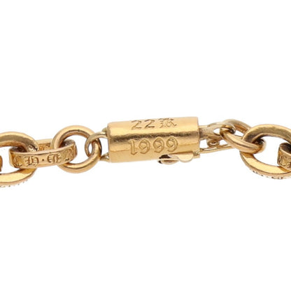 Chrome Hearts 22K Paper Chain Gold Bracelet Size ONE Yellow