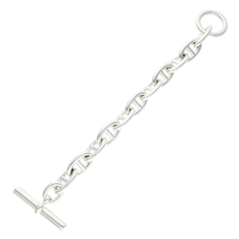 HERMES Chaine d'Ancre TGM 925 Silver Bracelet Size ONE SIZE