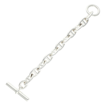 HERMES Chaine d'Ancre TGM 925 Silver Bracelet Size ONE SIZE