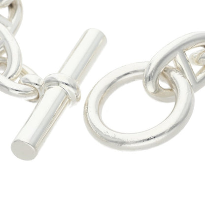 HERMES Chaine d'Ancre TGM 925 Silver Bracelet Size ONE SIZE