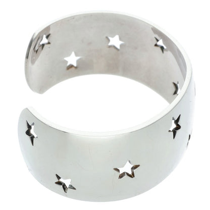 HERMES Moon Star Silver Bangle Size ONE SIZE