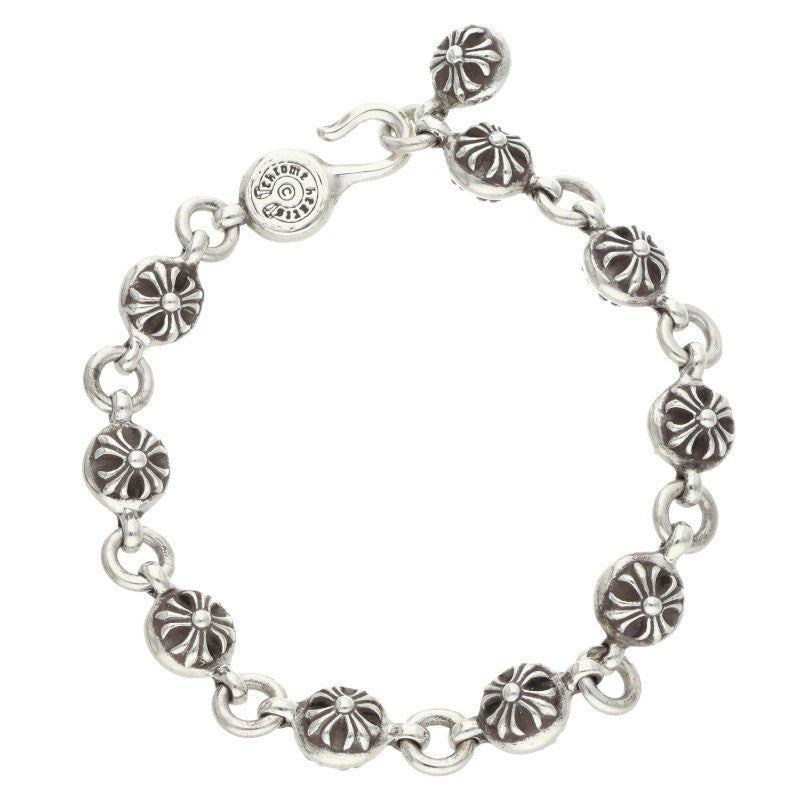 Chrome Hearts #2 Cross Ball Silver Bracelet Size ONE SIZE