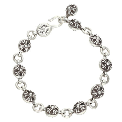 Chrome Hearts #2 Cross Ball Silver Bracelet Size ONE SIZE