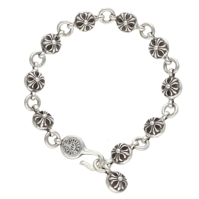 Chrome Hearts #2 Cross Ball Silver Bracelet Size ONE SIZE