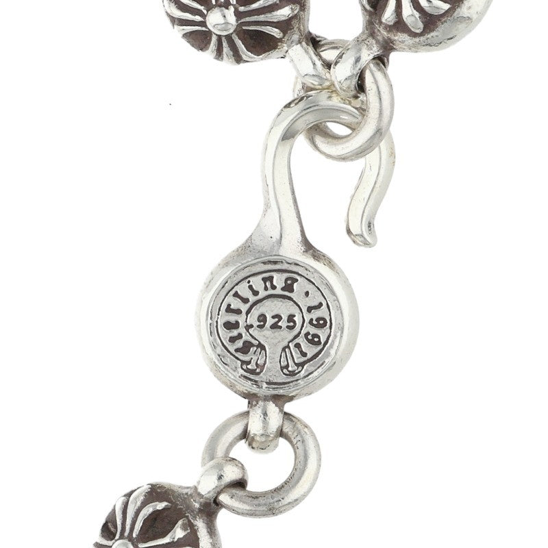 Chrome Hearts #2 Cross Ball Silver Bracelet Size ONE SIZE