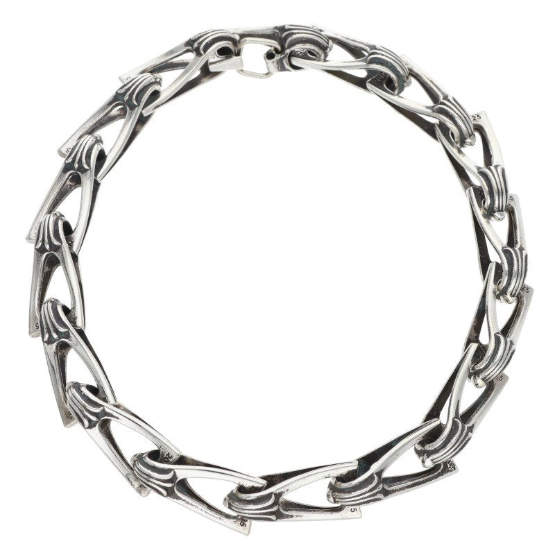 Chrome Hearts WINDOW CHAIN Silver Bracelet 925 Size ONE SIZE