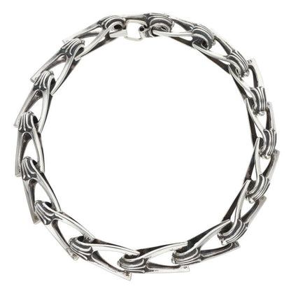 Chrome Hearts WINDOW CHAIN Silver Bracelet 925 Size ONE SIZE