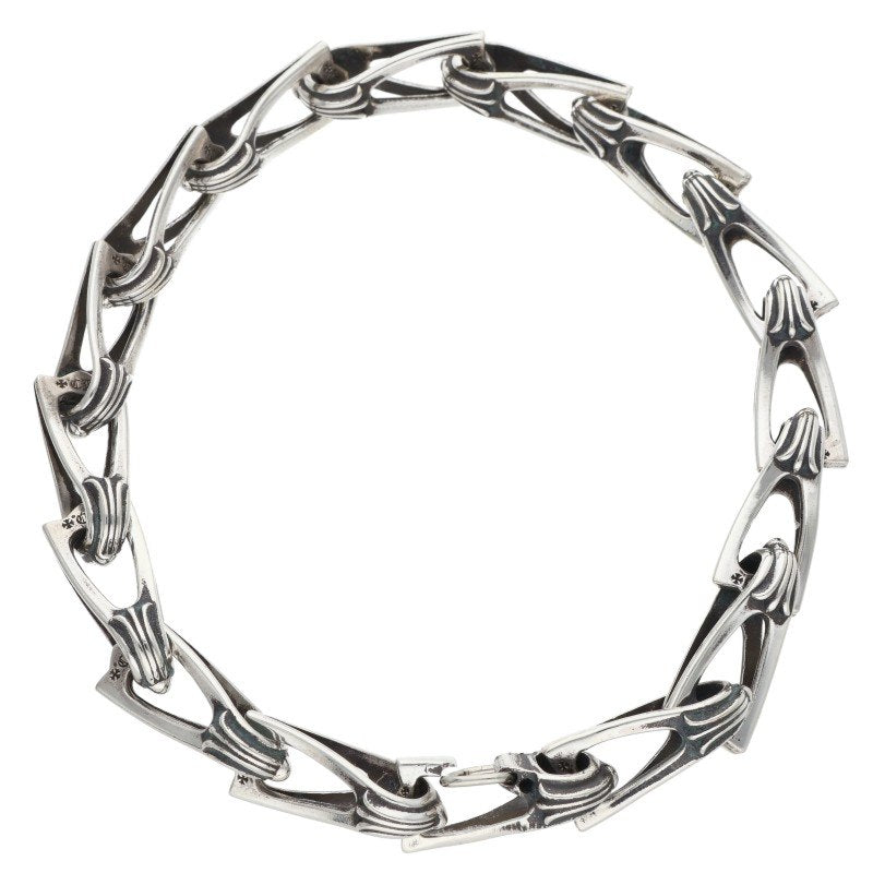 Chrome Hearts WINDOW CHAIN Silver Bracelet 925 Size ONE SIZE