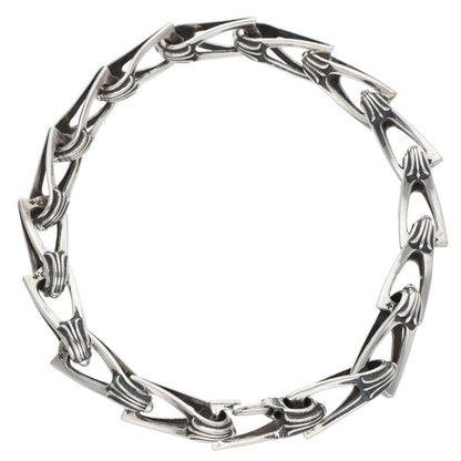 Chrome Hearts WINDOW CHAIN Silver Bracelet 925 Size ONE SIZE
