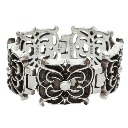 Chrome Hearts Wide Spider Silver Bracelet Size 4LINK