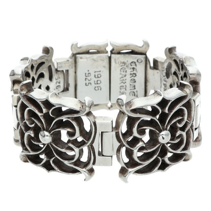 Chrome Hearts Wide Spider Silver Bracelet Size 4LINK