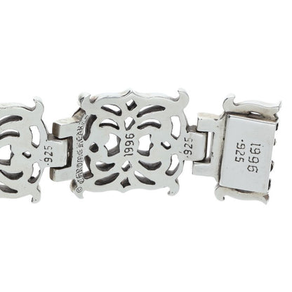 Chrome Hearts Wide Spider Silver Bracelet Size 4LINK