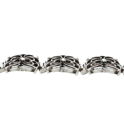 Chrome Hearts Wide Spider Silver Bracelet Size 4LINK