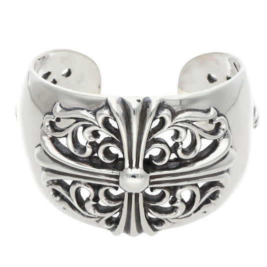 Chrome Hearts FLRL CRS CUFF Sterling Silver Size ONE SIZE