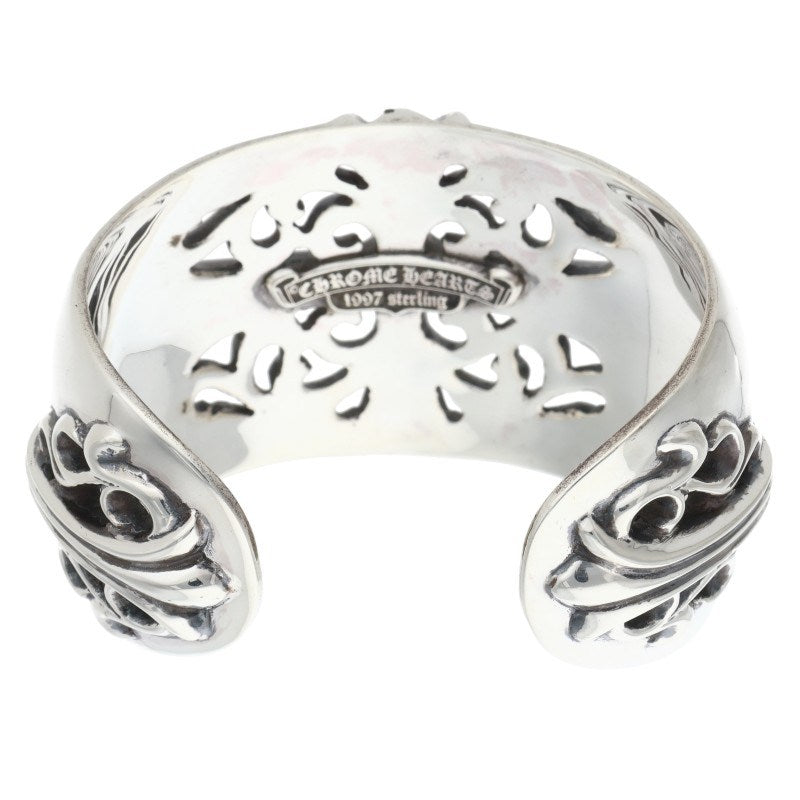Chrome Hearts FLRL CRS CUFF Sterling Silver Size ONE SIZE