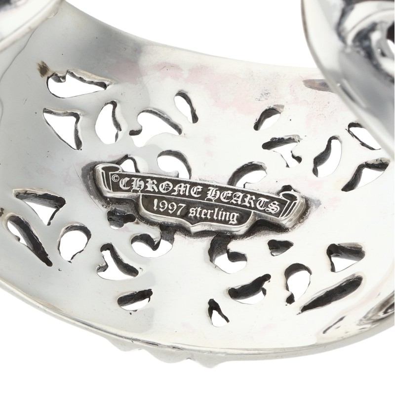 Chrome Hearts FLRL CRS CUFF Sterling Silver Size ONE SIZE