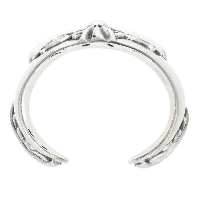 Chrome Hearts FLRL CRS CUFF Sterling Silver Size ONE SIZE