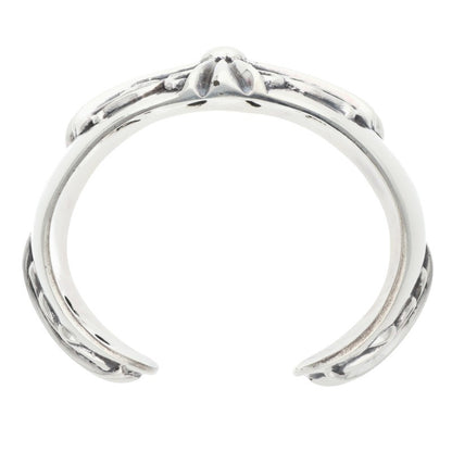Chrome Hearts FLRL CRS CUFF Sterling Silver Size ONE SIZE