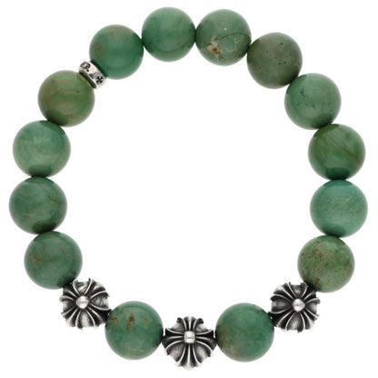 Chrome Hearts 12mm Turquoise Bead Bracelet 925 Size ONE SIZE