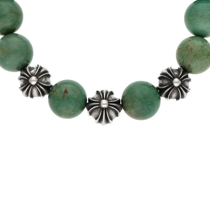 Chrome Hearts 12mm Turquoise Bead Bracelet 925 Size ONE SIZE