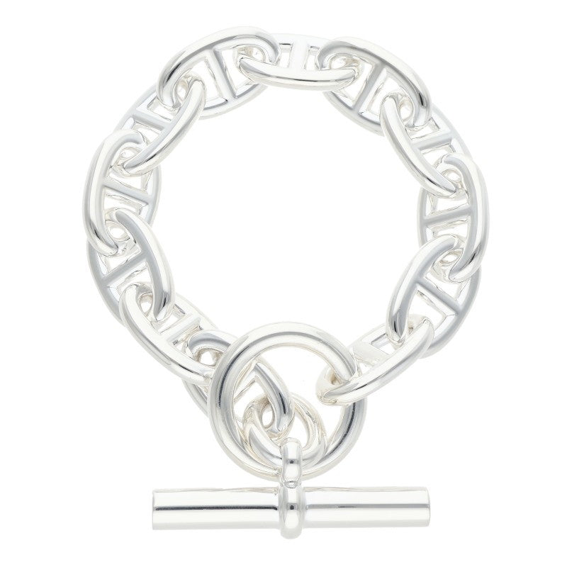 HERMES Chaine d'Ancre TGM Silver Bracelet Size ONE SIZE
